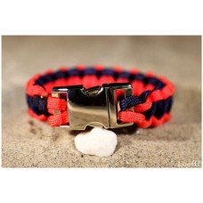 Armband_Paracord_Dark Navy and Red